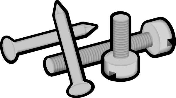 Screws And Nails Clip Art - vector clip art online ...