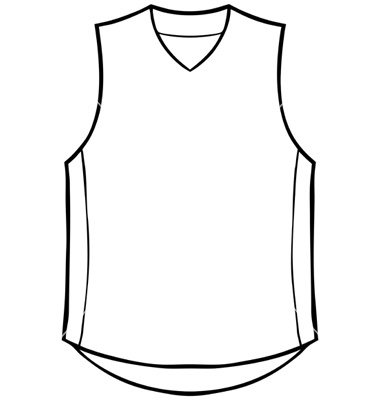 Blank Basketball Jersey Template