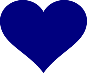 Navy Blue Heart Clipart - Free Clipart Images