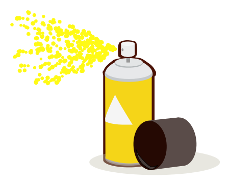 Paint Can Spray Yellow Clip Art Download