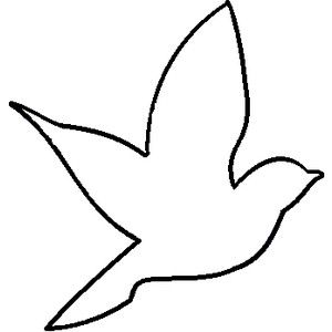 Bird Outline | Bird Template, Bird ...