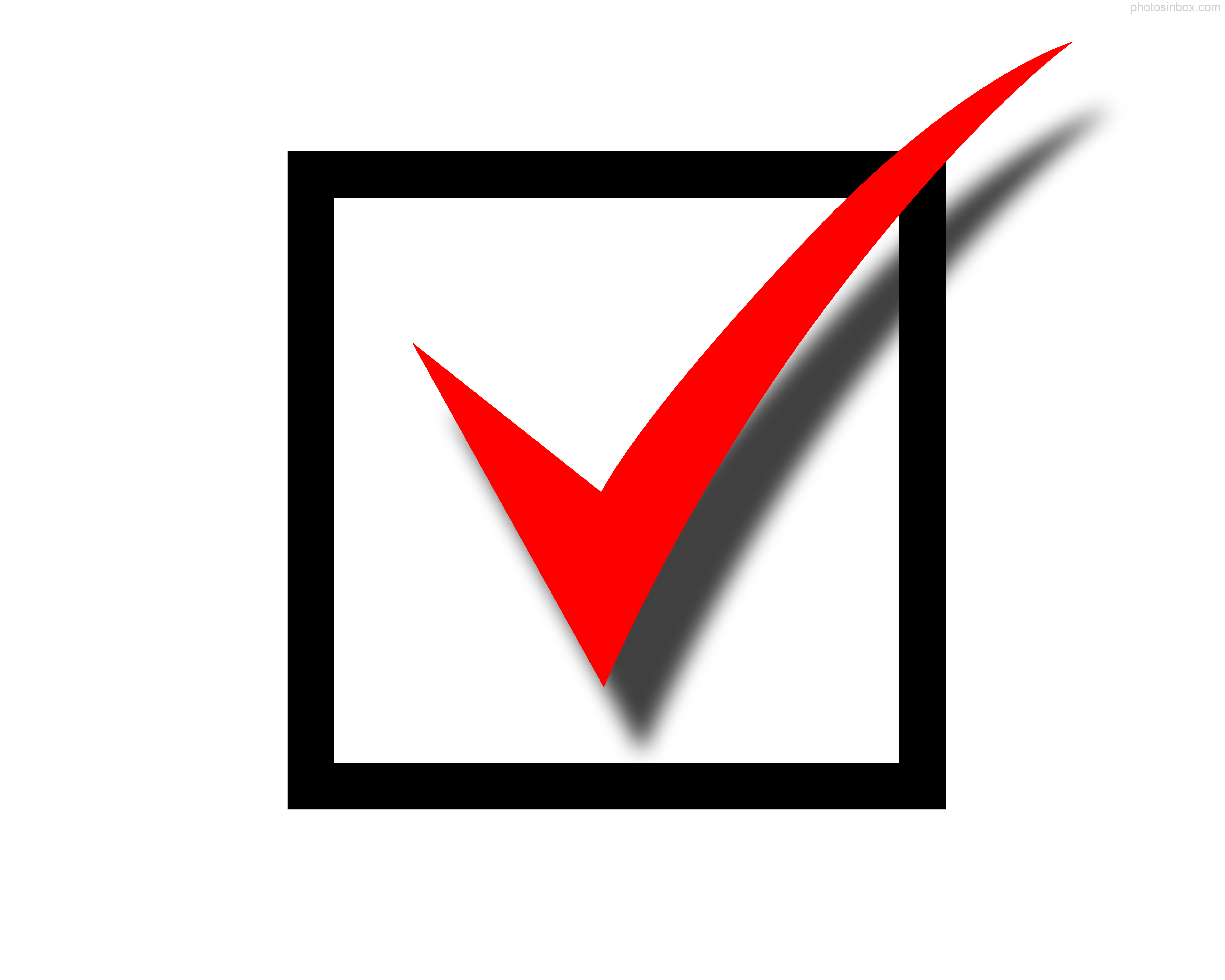 Check mark clipart symbol