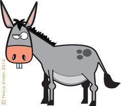 Cartoon, Donkeys and Clip art