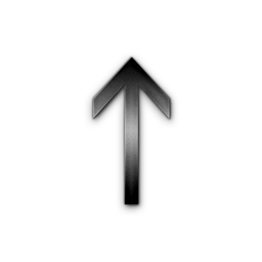 Simple North Arrow Icon #004014 Â» Icons Etc