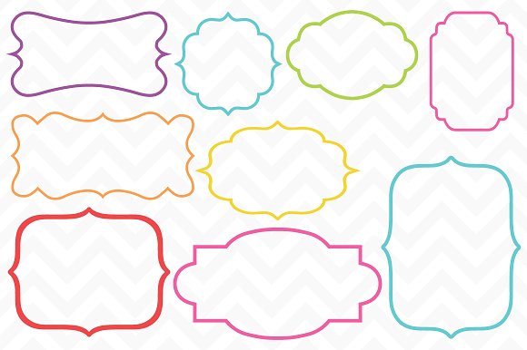 Clip Art Frame Border Vectors ~ Illustrations on Creative Market