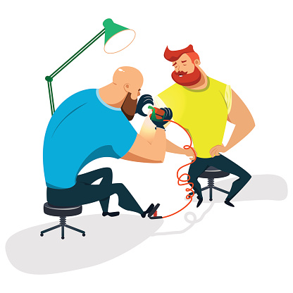 Tattoo Machine Clip Art, Vector Images & Illustrations