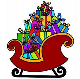 Free Christmas Sleigh Clipart
