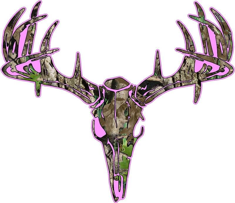 Camo Deer Skull Clipart
