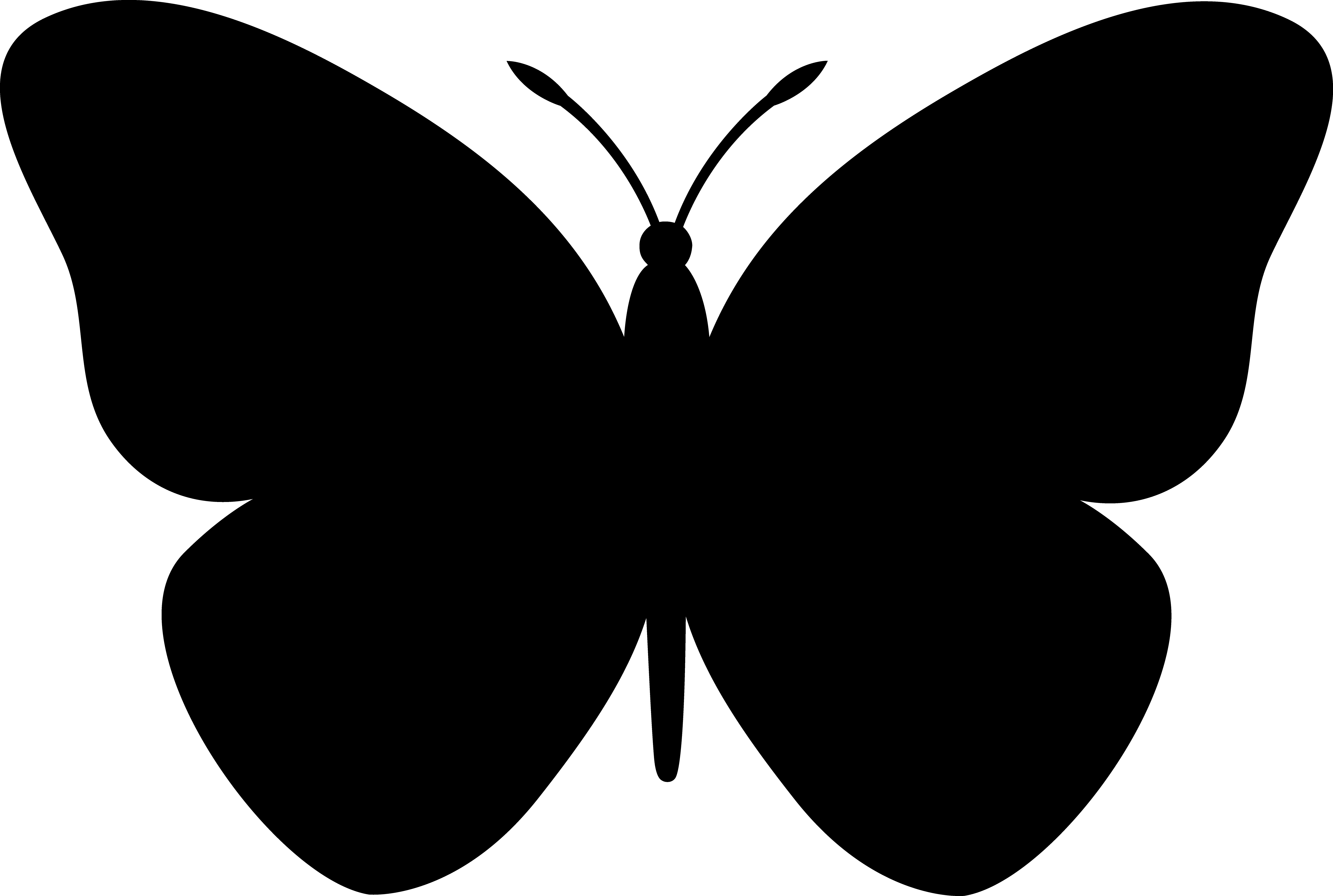 Clipart butterfly outline
