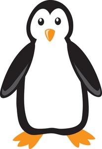 Winter Penguin Clip Art Black And White - Free ...