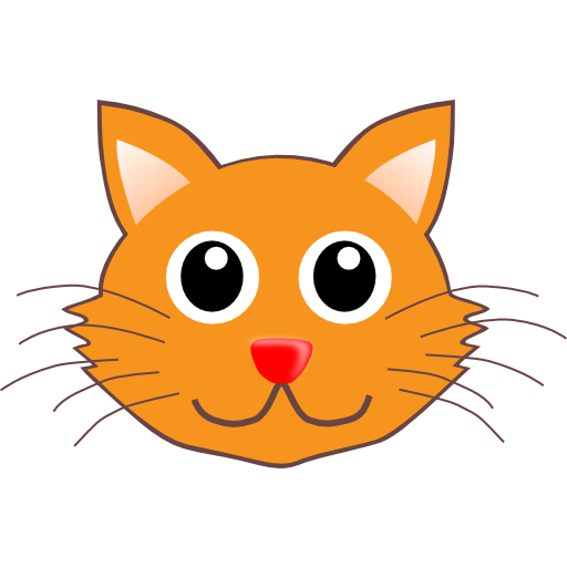 Cute Cat Face Clip Art - HVGJ