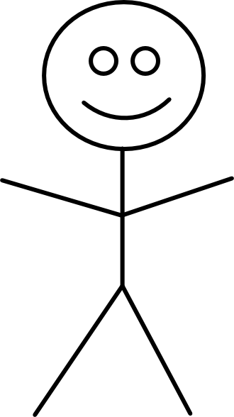Happy Stick Figure
