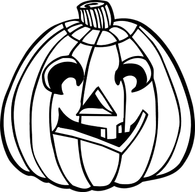 Jack O Lantern Clipart Black And White - Free ...