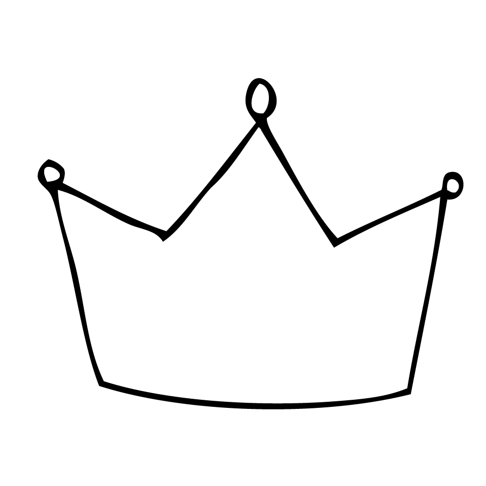 Crown Outline Template