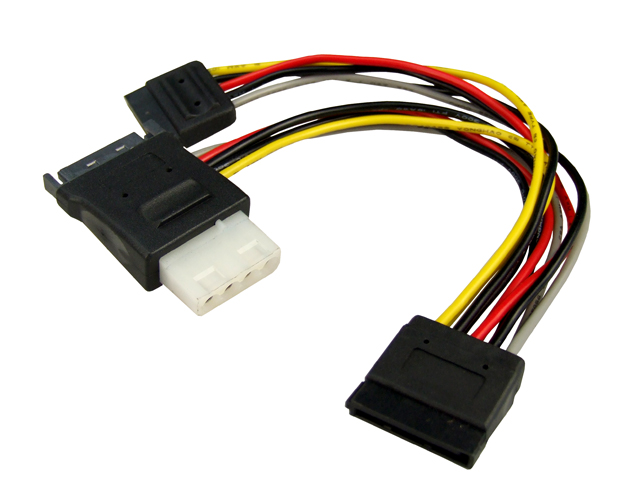 Dynamix Dual Port Serial ATA Power Splitter Cable, Splits 1x SATA ...