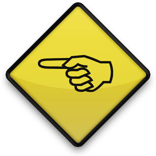 Pointing Left Hand Icon #010134 Â» Icons Etc