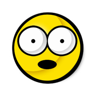 Smiley Shocked Stickers | Zazzle