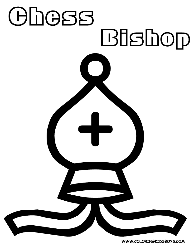 Coloring Pages to Print 1 | All Chess Pieces | Free Chess Coloring ...