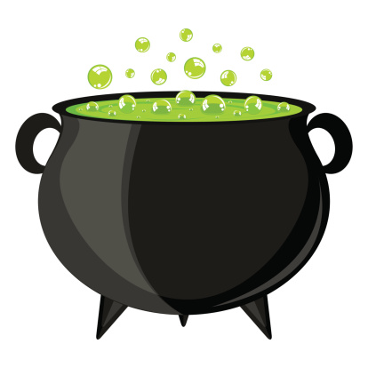 Witches Pot Clip Art, Vector Images & Illustrations