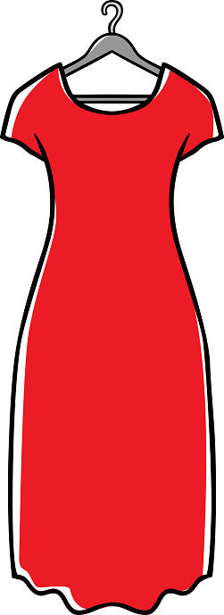 Dress Sketches Clip Art Clip Art, Vector Images & Illustrations ...