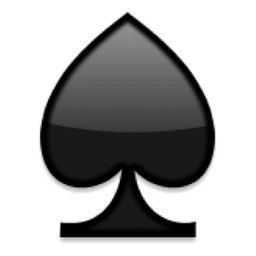 â?    Black Spade Suit Emoji (U+2660/U+E20E/U+2660, U+FE0F)