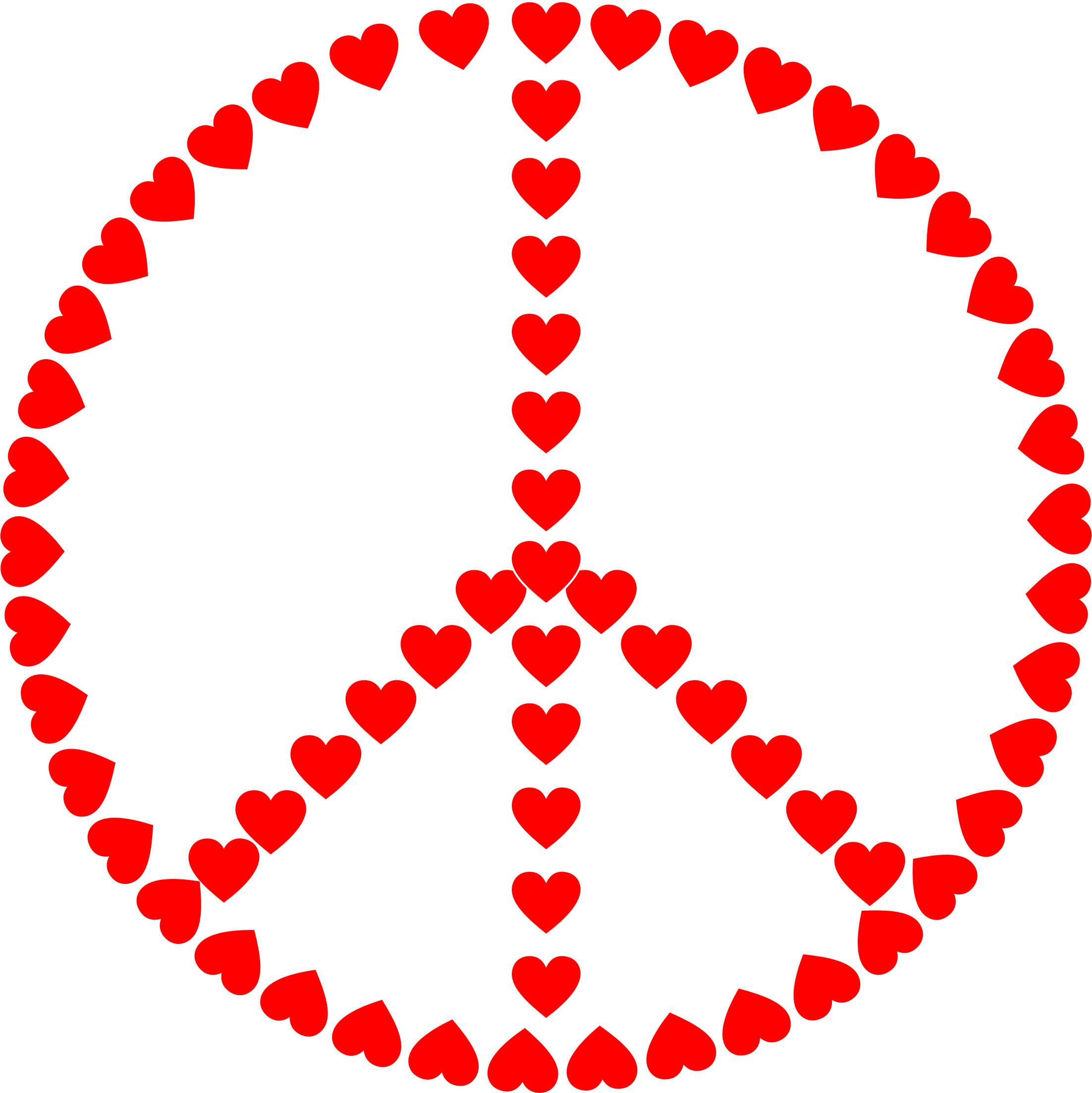 Clipart peace and love