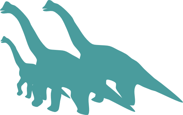 Brontosaurus Family Of 3 Clip Art - vector clip art ...