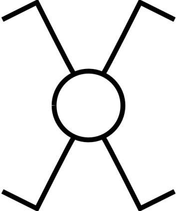 Symbol Cross Switch clip art | Vector Clip Art