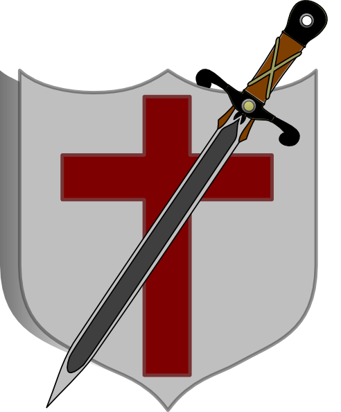 Sword And Shield - Colored clip art - vector clip art online ...