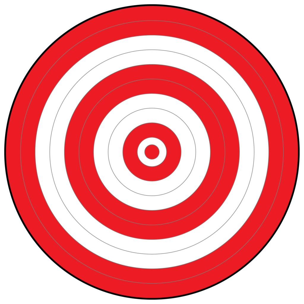 All Red Bullseye Target | Easy Eye Outdoors