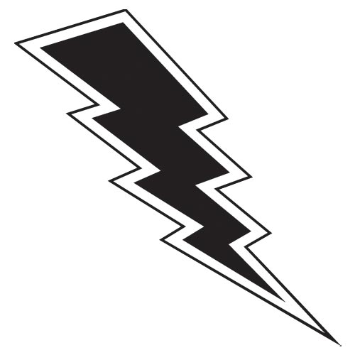 Lightning Bolt Vinyl Wall Art, Mirrorin - UK's No1 Childrens ...
