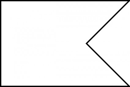 Blank flag clipart