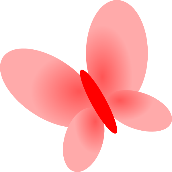 Light pink butterfly clipart