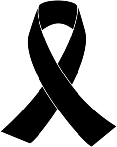Black ribbon clip art