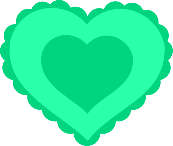 Pink Lace Heart - vector Clip Art