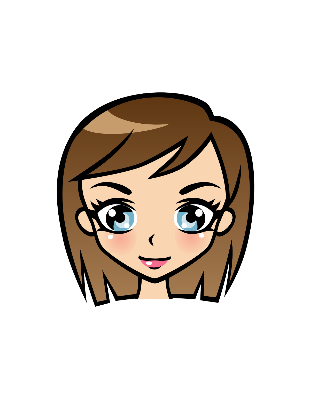 Clipart girl cartoon