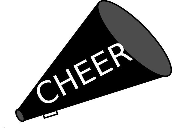 Cheer Megaphone Clipart Black And White - Free ...