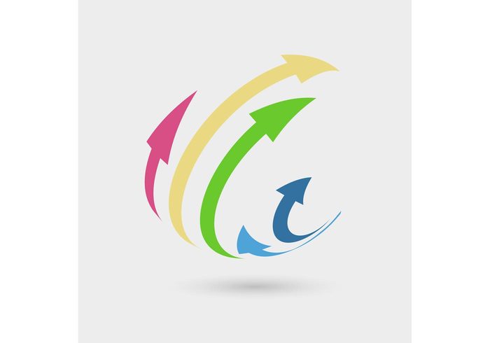 Free Vector of the Day #148: 3D Arrows Logo Concept - Download ...