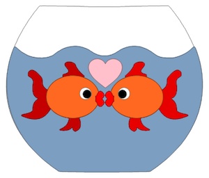 1000+ images about Kissing fish party | Cartoon ...
