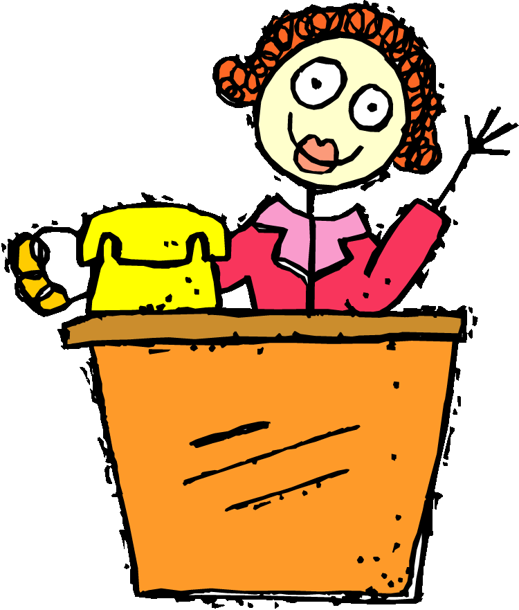 Funny Secretary Clipart