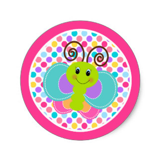 Butterfly Clipart Stickers | Zazzle