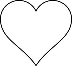 Heart outline clipart png