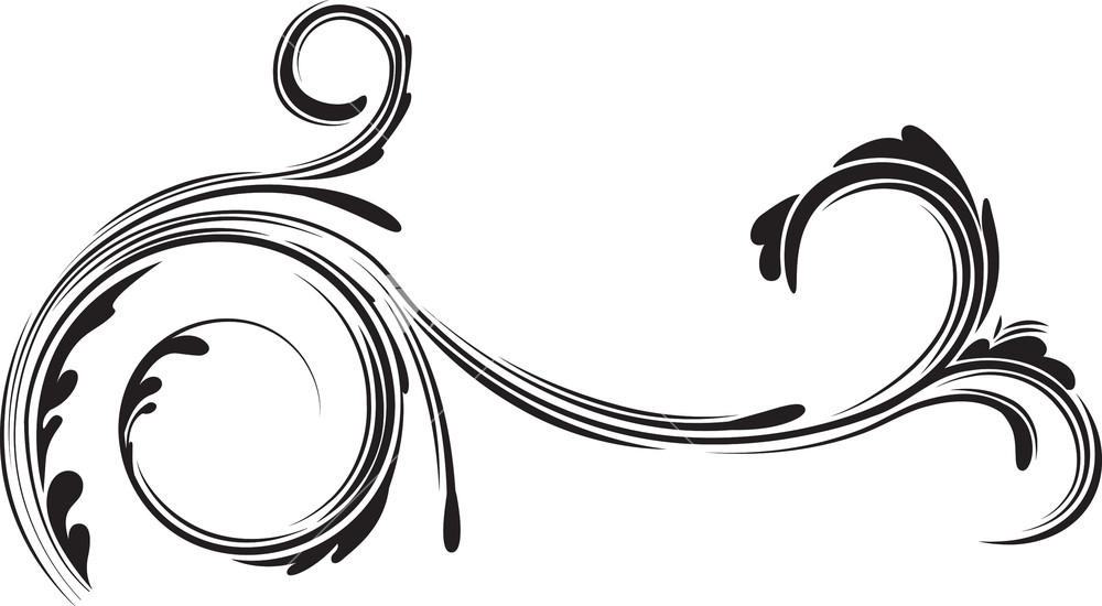 Vector Floral Swirl