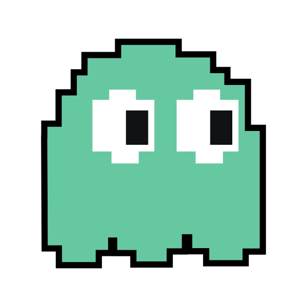 Pac-man Ghost Inky Svg Cuttable Design