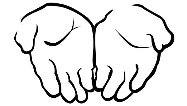 Coloring Pages Of Hand Prints