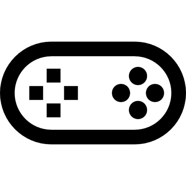 Joystick of rounded shape Icons | Free Download