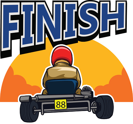 Racing Go Kart Cartoon Clip Art, Vector Images & Illustrations ...