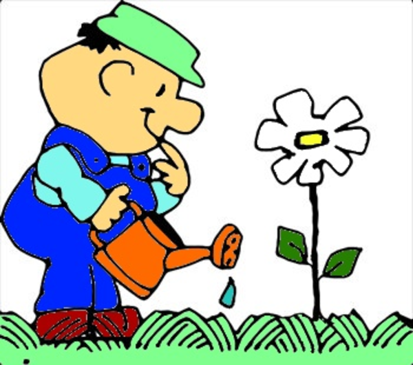 Watering Trees Clipart
