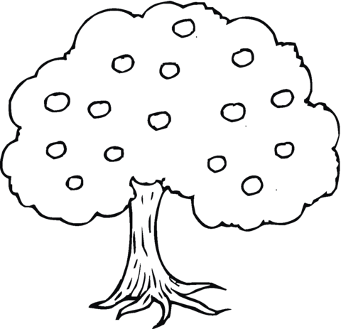 Apple Tree coloring page | Free Printable Coloring Pages