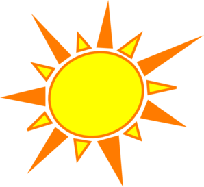 Hot sun clip art